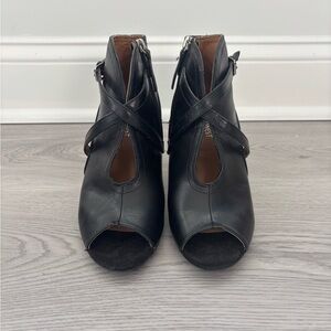 Nine West Black Leather Women's Ankle Boots